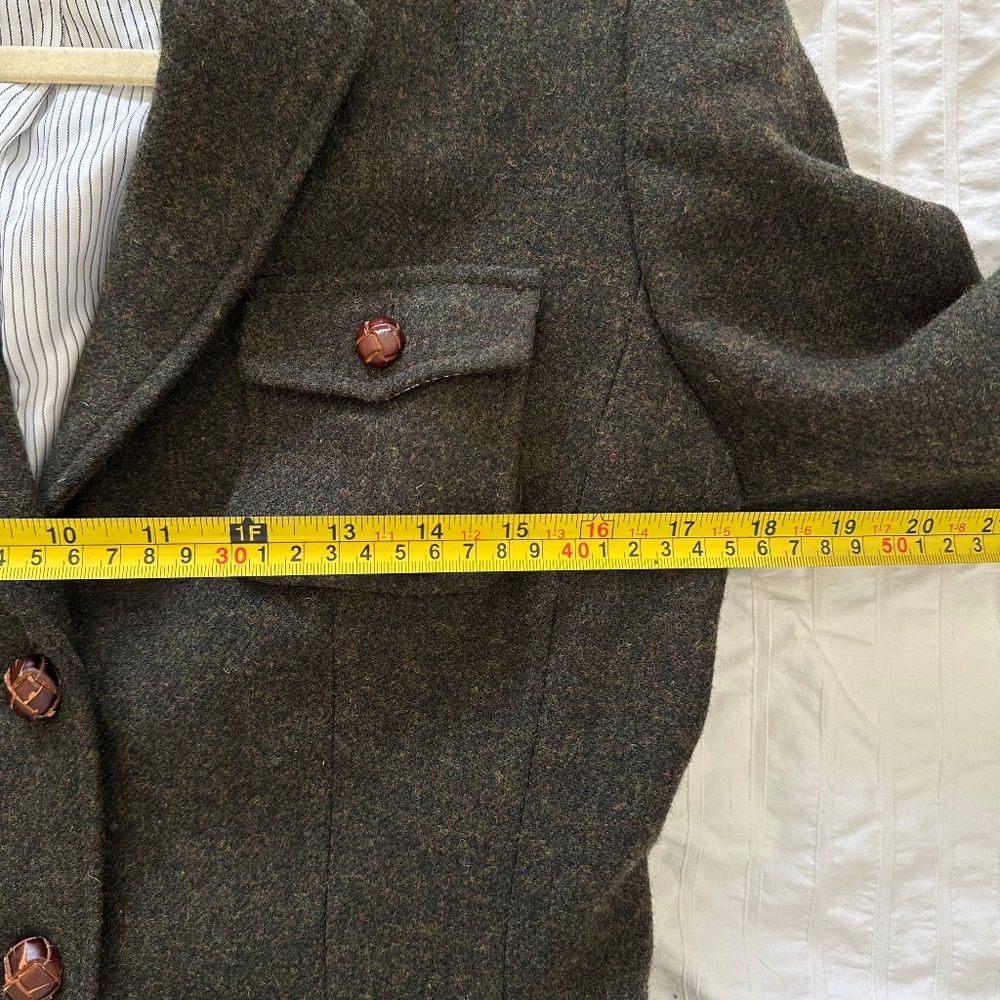 100% Wool Brooks Brother Tweed Blazer Jacket Sz 6 - Picture 4 of 17